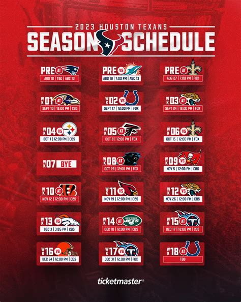 texans 2023 schedule